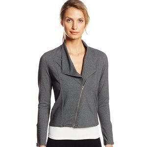 Soybu Quinn Asymmetrical Zip Moto Jacket in Gray